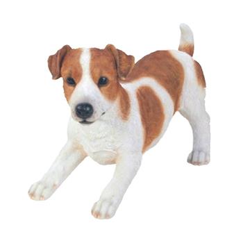 Pes Jack Russel teriér hrající si polyresinový 39cm