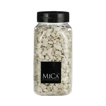 Drť dekorační v dóze bílá 650ml