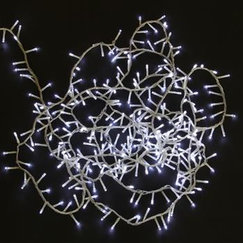 Řetěz venkovní 370LED bílý s trafem