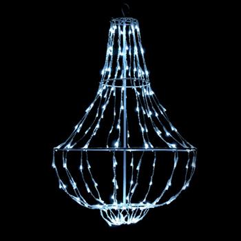 Lustr 192LED průměr 48 x 70cm bílý