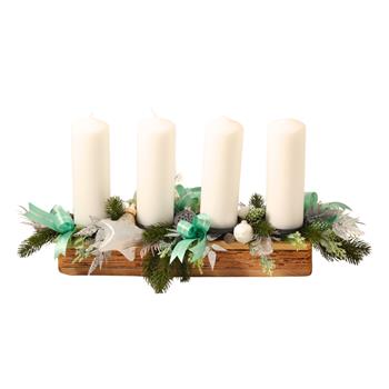 Křišťálové Vánoce - parter na stůl 45cm