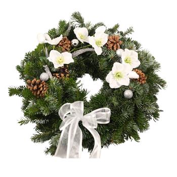 Ledové Vánoce - Věnec na dveře 30cm