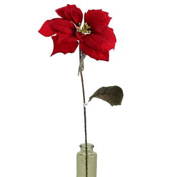 Poinsettia umělá červená 71cm
