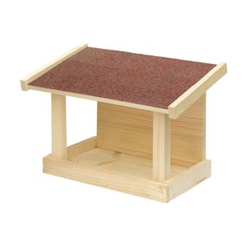 Krmítko jednostranné dřevěné přírodní/hnědá 34cm