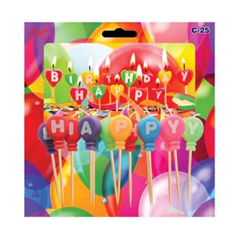 Sada dortových svíček Happy Birthday 13ks