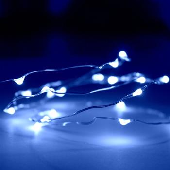 Řetěz svítící 30 microLED na baterie