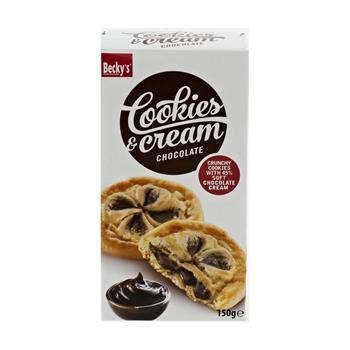 Sušenky plněné kakaovým krémem 150g