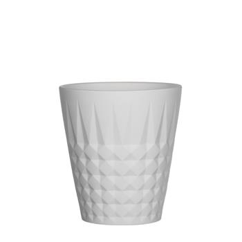 Obal na květináč kulatý FLASH keramika bílá mat mix 12cm