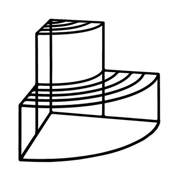 Stolek na květiny KASAI 2 patra rohový levý kovový černý 38cm
