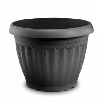 Květináč CORFU plast antracit 60cm