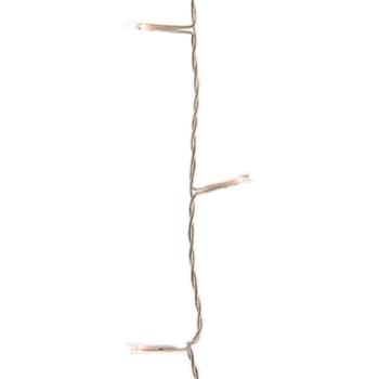 Řetěz svítící venkovní 240LED teplá bílá s časovacím stmívačem transparentní 18m