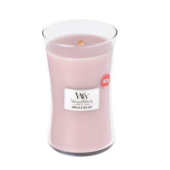 Vonná svíčka WoodWick Mořská sůl & Vanilka 609g