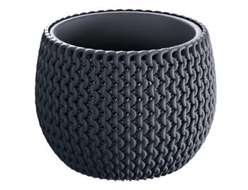 Květináč SPLOFY BOWL s vložkou 18cm antracit