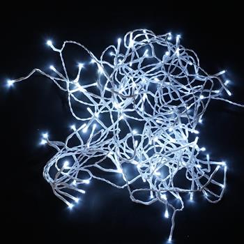 Řetěz venkovní 240LED blikající s.bílá bílý 18cm