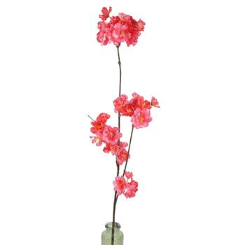 Větev třešeň MALAGA umělá 84cm tmavě růžová