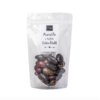 Mandle v hořké čokoládě duhové 115g