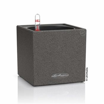 Květináč CANTO Stone komplet set černá 30cm