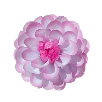 Jiřina POMPONKA voskový květ bílo-růžový 8cm