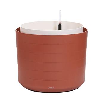 Samozavlažovací plastový květináč BERBERIS terakota/sl.kost 55cm