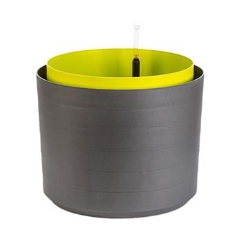 Samozavlažovací plastový květináč BERBERIS antracit/zelená 55cm