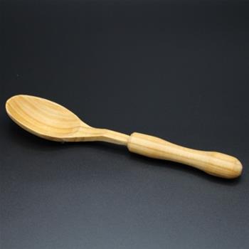 Lžíce s rukojetí dřevo přírodní 22cm