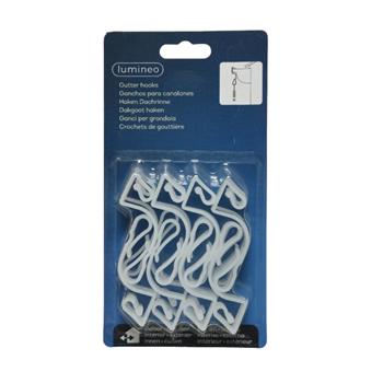 Hák na řetěz plast bílá 16ks