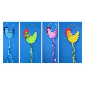 Kohout závěsný, mix 70cm