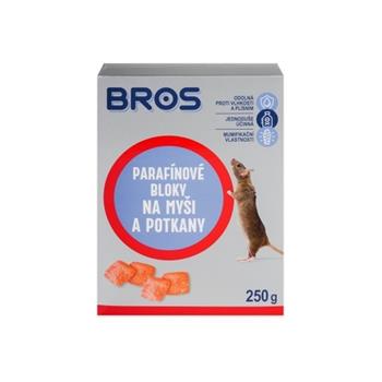 Bloky parafínové na myši, krysy, potkany BROS 250g