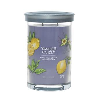 Svíčka YANKEE CANDLE Signature Tumbler 567g Black Tea & Lemon