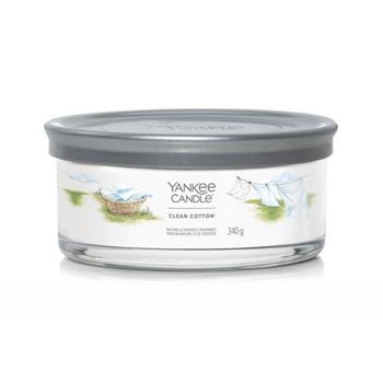 Svíčka YANKEE CANDLE Signature Tumbler 340g Clean Cotton