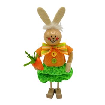 Zajíc plstěný s mrkví  20cm