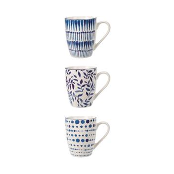 Hrnek porcelánový listy/stříkance mix 350ml