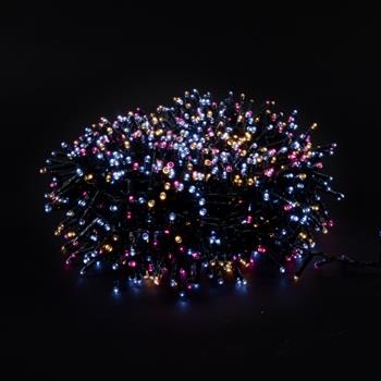 Řetěz svítící venkovní 384LED multi 8 funkcí zelený 10,66m