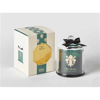 EDG Svíčka vonná ve skle s poklopem Olive Flower 13cm