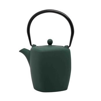 Čajová litinová konvice zelená 1,3 litru