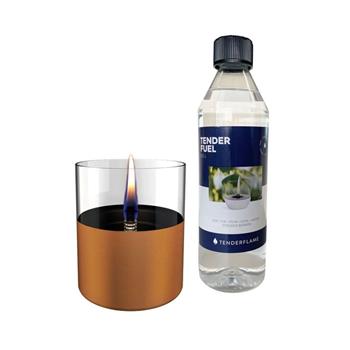 Lucerna TENDERFLAME LILLY 10 skleněná měděná s palivem 0,5l