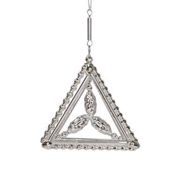 Ozdoba pyramida stříbrná 5,5cm