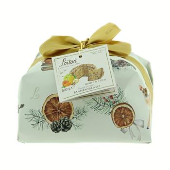 Loison Panettone MANDORLATO s rozinkami, pomerančem, citronem a mandlovou polevou 500g
