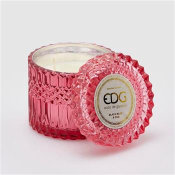EDG Svíčka vonná ve skle s víčkem Black Rose & Oud 10,5cm