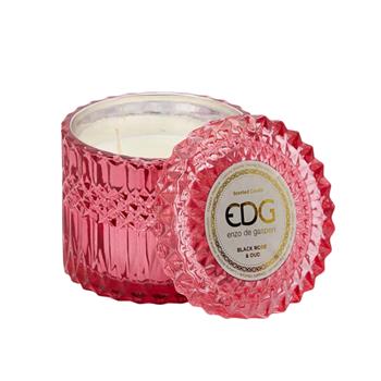 EDG Svíčka vonná ve skle s víčkem Black Rose & Oud 10,5cm