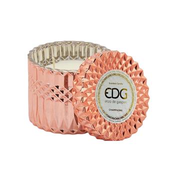 EDG Svíčka vonná ve skle s víčkem Champagne 10,5cm