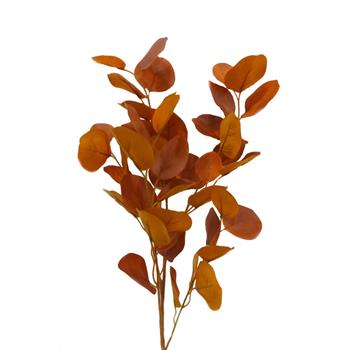 Eukalyptus větev umělá oranžová 90cm