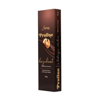 Pralinky ISPIRITI lískový oříšek v 70% hořké čokoládě 44g