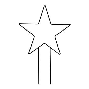 Dekorace hvězda BANDAMA zápich kovová 106cm