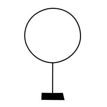 Dekorace kruh RUJFII na podstavci kovový 80cm