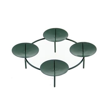 Svícen kulatý INGE NA 4 svíčky kovový 20/25/30cm