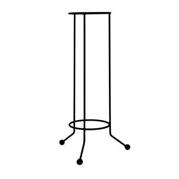 Stojan na květiny SANAGA kulatý kovový černý 58/75/95/115cm