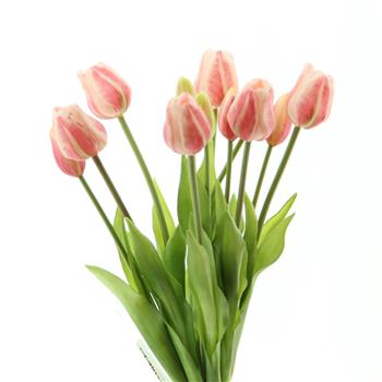 Tulipán SALLY ve svazku umělý růžový 12ks