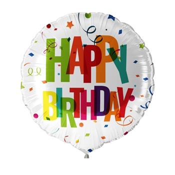 Balónek Happy Birthday 45cm