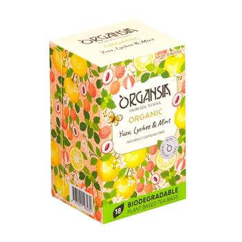 Čaj ORGANSIA BIO Yuzu, Lychee & Mint 18x1,8g
